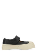 Marni Black Leder Mary Jane Sneakers
