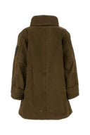 Burberry Army Green Gabardine Reversible Jacket