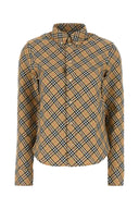 Camisa de sarga bordada de Burberry
