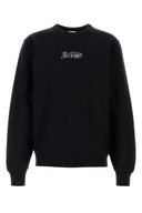 Sudadera de mezcla de algodón negro de Burberry