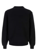 Sudadera de mezcla de algodón negro de Burberry