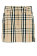 Burberry Embroidered Denim Mini Skirt