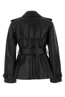 Burberry svart skinnjakke