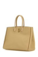 Bolso de caballo mecedora de cuero de arena burberry