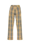 Pantalón de lona bordado burberry