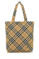 Burberry Borded Canvas Check Shopping Bag