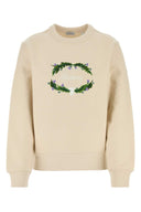 Sudadera de mezcla de algodón de arena de Burberry