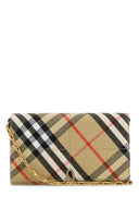 Billetera de canvas impresa en burberry