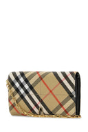 Billetera de canvas impresa en burberry