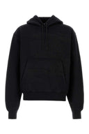 Sudadera de mezcla de algodón negro de Burberry