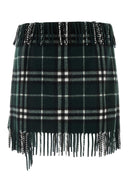 Burberry Borded Wool Blend Mini falda