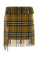 Burberry Borded Wool Blend Mini falda