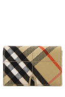 Titular de la tarjeta de lienzo bordado de Burberry