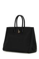 Burberry Black Leather Medium Rocking Horse Handbag