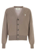 Ami Dove Grey Wool Cardigan