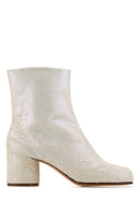 Maison Margiela White Leather Tabi Ankle Boots