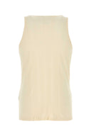 Maison Margiela Ivory Cotton Blend Tank Top