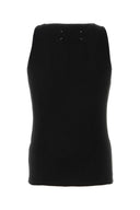 Maison Margiela Black Cotton Blend Tank Top