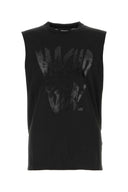 Dsquared Black Cotton Tank Top