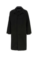 Maison Margiela Black Cotton Trench Coat