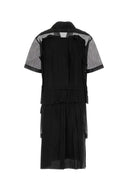 Maison Margiela Black Mesh Shirt Dress