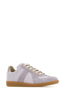 Maison Margiela Lilac Leather And Suede Replica Sneakers