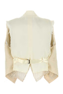 Cremefarbene Wollweste von Maison Margiela