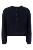A.P.C. Navy Blue Wool Cardigan