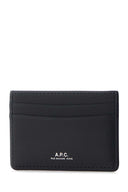 A.P.C. Navy Blue Leather Card Holder