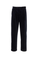 A.P.C. Pantalone di velluto a bordo blu scuro