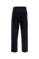 A.P.C. Pantalone di velluto a bordo blu scuro