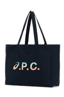 A.P.C. Navy Blue Fabric A.P.C. X Asics Diane Shopping Bag