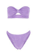 Hunza G Lilac Stretch Nylon Jean Bikini