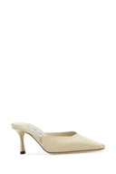 Jimmy Choo Sand Leather Vivi 65 Mules