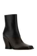 Loewe Two Tone Leather Onda Ankle Boots