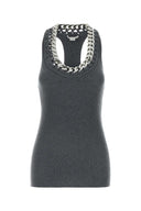 Stella Mc Cartney Grey Stretch Wool Blend Top