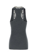Stella Mc Cartney Grey Stretch Wool Blend Top