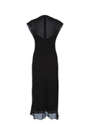 Calvin Klein Sheer Georgette Ns Midi Dress