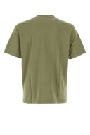 Maison Kitsune Army Green Cotton T Shirt