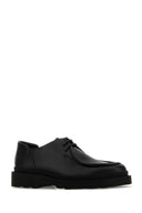 Maison Kitsune Black Leather Lace Up Shoes
