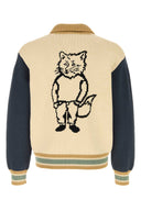 Maison Kitsune Cream Cotton Blend Cardigan