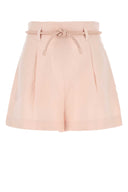 Zimmermann Pastel Pink Linen Crush Shorts