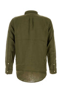 Polo Ralph Lauren Olive Green Linen Shirt