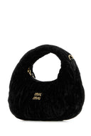 Miu Miu Black Velvet Mini Wander Handbag