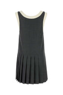 Miu Miu Minivestido de lana gris oscuro