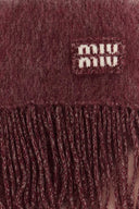 Miu Miu Embroidered Mohair Blend Scarf