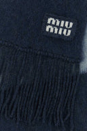 miu miu刺繍モヘアブレンドスカーフ