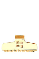 Miu miu gold metal Clip à cheveux