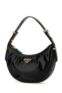 Prada Black Naplak Arquã¨ Handbag