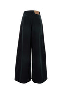 Prada Black Denim Wide Leg Jeans